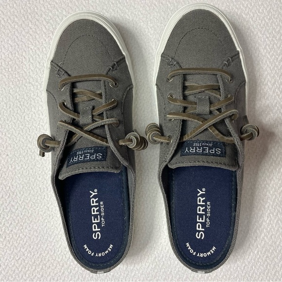 Sperry Crest Vibe Mule Top-Sider Memory Foam Sneaker Slip On Gray Women’s Size 6 - Picture 6 of 8